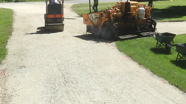 Flatening out driveway for asphalt
